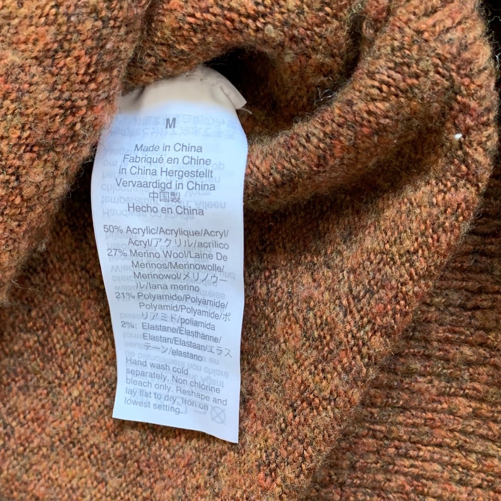 Madewell Brockton Bobble Sweater Merino Wool Blend Size Medium - Picture 4 of 10